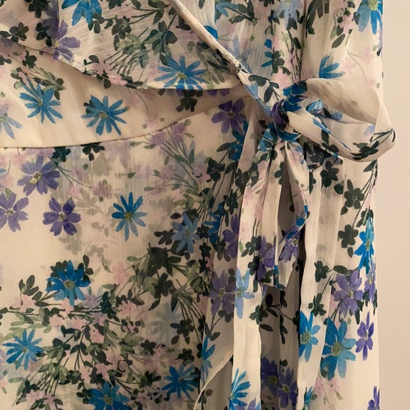 NWOT Chaps chiffon ruffle Hilo maxi. Size 18w - Picture 4 of 5